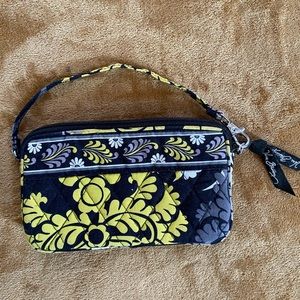 Vera Bradley Black/Yellow Wristlet